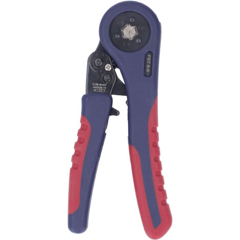 Pince à sertir autoréglable ergonomique avec encliquetage pour manchons rétractables (1/5)
