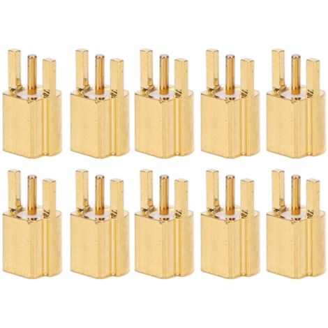 10 Pièces Connecteurs RF Coaxiaux Femelle MMCX 3 Broches, Matériau OFC 50 Ohms, Lot de Connecteurs pour Câbles Antenne (1/5)