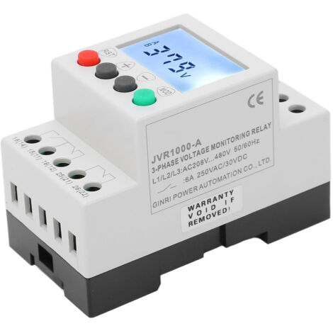 Protecteur de Séquences de Tension Triphasé, Relais de Surveillance AC 208‑480V pour Surcharge et Sous-tension (1/5)