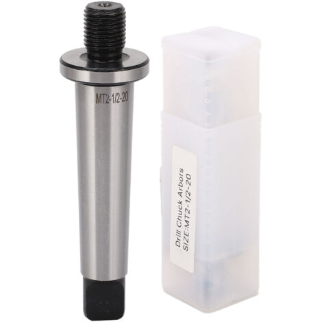 Mandrin de perçage MT2 à tige filetée 1/2"‑20 en acier au manganèse pour tours et machines à percer (1/5)