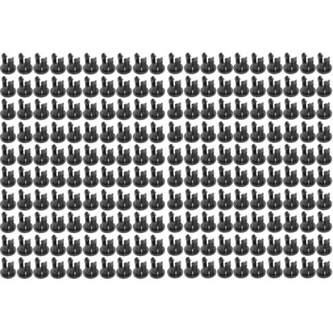Support de LED 200 pièces, Porte-LED 3mm en Nylon66 Noir, Monture à Clip pour Lampes LED