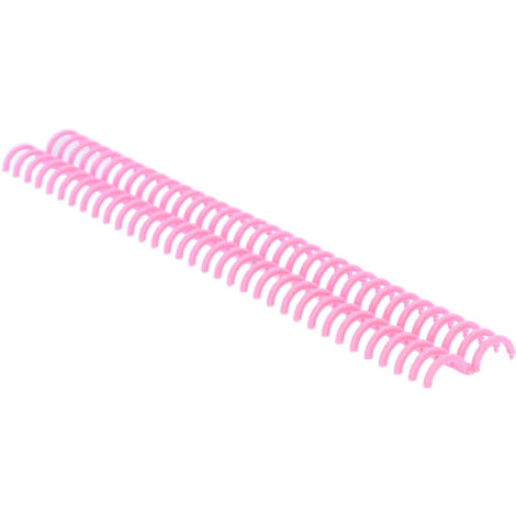 10 Spirales de Reliure 34 Troux en Polypropylène Résistant pour Fournitures de Bureau Rose (1/5)