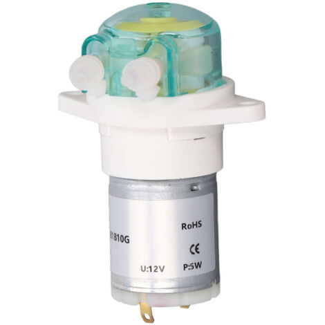 Mini Pompe Péristaltique 5W Bas Débit 122ML/MIN 12V pour Laboratoire et Hydroponie (1/5)