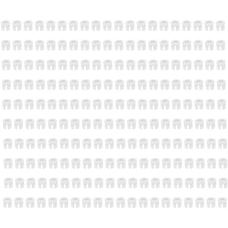 200 Supports LED en Plastique Blancs pour Montage de Diodes Émettrices Lumineuses DIY - Lot de 200 (1/5)