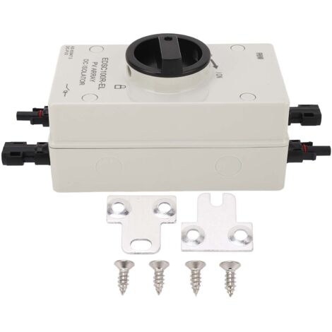 Interrupteur Isolateur Photovoltaïque 32A 1000V IP66 Étanche pour Installation Solaire Rapide (1/5)