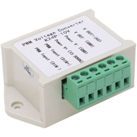 Convertisseur de Signal PWM vers 0‑10V Analogique avec Boîtier, Module de Conversion Numérique 0‑100%