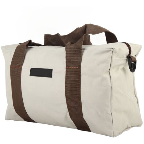 Sac Outillage Grande Ouverture Imperméable, Résistance Élevée, Trousse de Rangement Toile pour Matériel, Gris 50cm (1/5)
