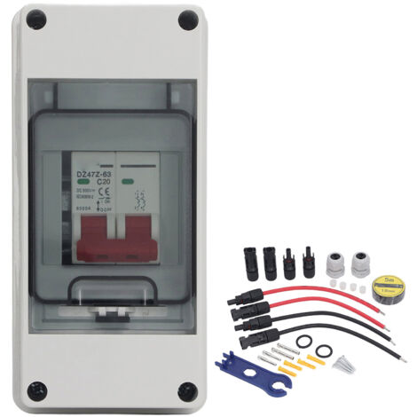Interrupteur DC Photovoltaïque 500V IP65 Étanche pour Installation Extérieure 20A (1/5)