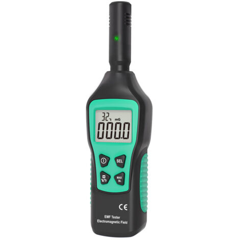 Détecteur de champ électromagnétique portable LCD rechargeable - Mesure des ondes EMF à domicile (1/5)