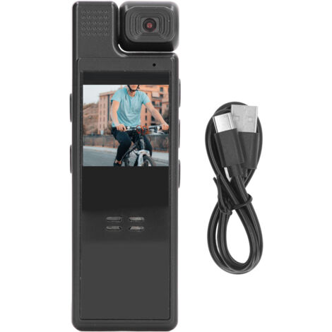 Caméra Sport Clip Arrière Écran Couleur 1,3 Pouces Angle Rotatif 180° Batterie Intégrée Enregistreur Vélo