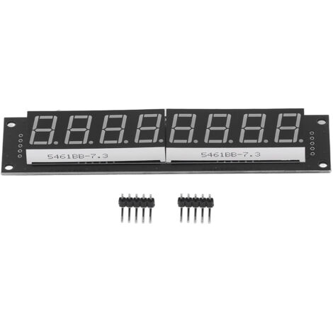Tube d'affichage numérique 8 digits LED bleu 0.56 pouces, module pilotage 74HC595, 3 broches, 5V (1/5)