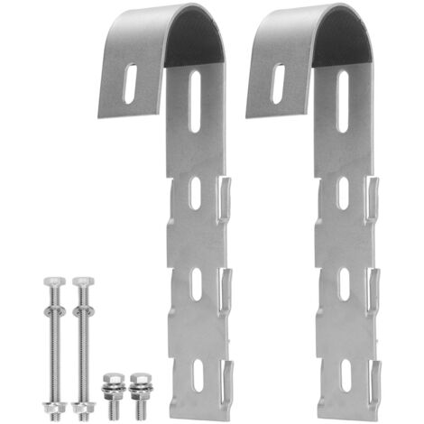 2 Pièces Support de Panneau Solaire pour Balcon en Acier Inoxydable, Crochets de Fixation (1/5)