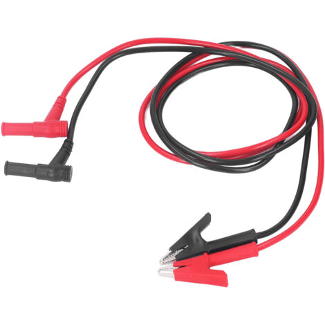 2 Pièces Câble de Test Multimètre avec Connecteurs Banane et Pinces Crocodile, PVC Renforcé Laiton 1000V 15A (1/5)