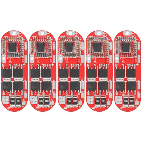 5 pièces Carte de Protection Batterie Li-ion 1‑5S 20A Module Charge Décharge pour Cellules au Lithium (1/5)
