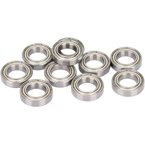 10 Roulements à Billes à Gorges Profondes, Double Protection, Haute Vitesse, Faibles Vibrations, Résistants à l'Usure pour Usage Industriel (1/5)