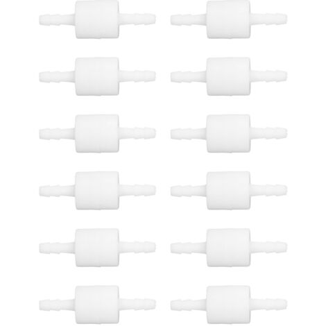 12 Pièces Clapet Anti-Retour PE Haute Température Résistant à la Corrosion, Clapet de Retenue à Ressort pour Eau, Industrie, 4.1mm/0.16in (Blanc) (1/5)