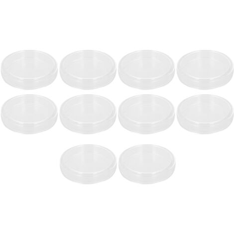 Boîtes de Pétri en Verre Borosilicate pour Laboratoire, 10 Pièces avec Couvercle (1/5)