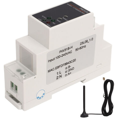 Serveur Série IoT PW31B H - Convertisseur R485 vers WiFi Double Bande 2.4/5 GHz, Montage Rail, Alimentation 100-240V (1/5)