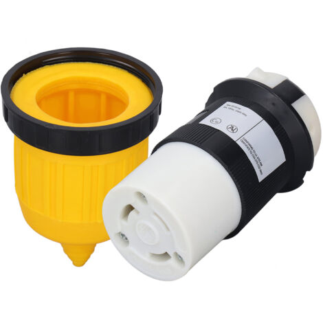 Connecteur de verrouillage 30A isolé et sécurisé pour camping-car, prise verrouillable et couvercle de câble d'alimentation. (1/5)