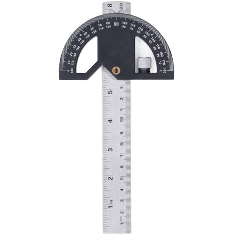 Règle d'angle 20cm pour menuiserie, mesure et traçage de bordures (1/5)