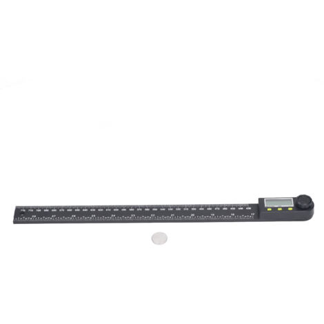Règle d'angle numérique LCD avec affichage digital et pile, rapporteur électronique 0‑360° 0‑300mm (1/5)
