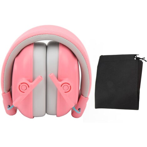 Protecteurs Auditifs pour Enfants Anti-Bruit, Casque d'Assouissement Rose Réducteur de Son pour Études du Sommeil (1/5)