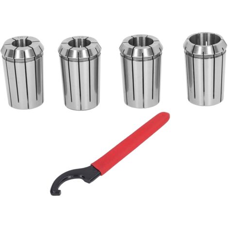 4 Pièces Douilles OZ25 en Acier à Ressort avec Clé, pour Fraisage et Tournage CNC, Diamètres 16 18 20 25 mm (1/5)
