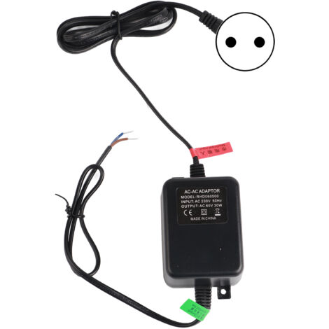 Transformateur d'alimentation 30W pour verre commutateur, variateur lumineux avec contrôle fil 60V et prise EU 230V (1/5)