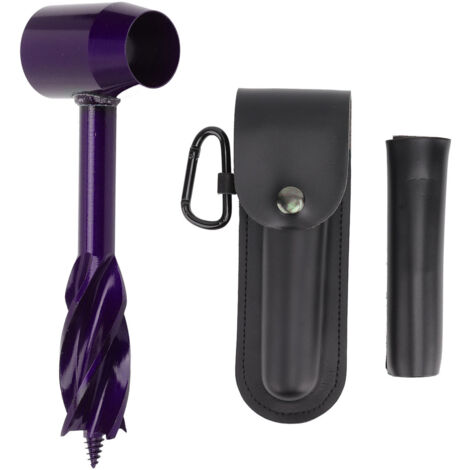 Mèche à Bois Multifonction en Acier au Carbone Très Dure - Perceuse Manuelle pour Travaux du Bois - Violet (1/5)