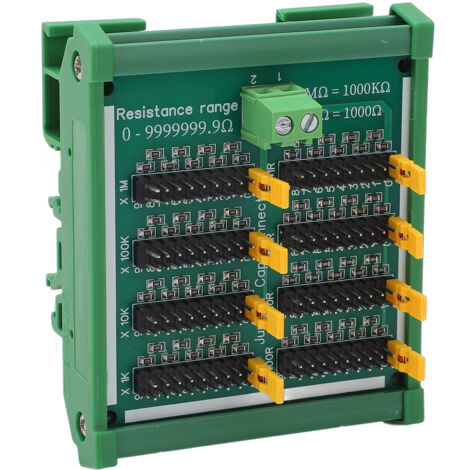 Plaque résistive programmable 0-9999999,9 Ω SMD avec bornes et rail DIN 220V (1/5)