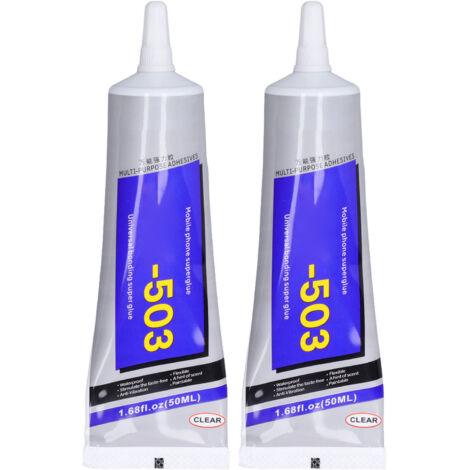 2 Pièces Super Colle Cyanoacrylate Rapide 50ml - Adhésif Puissant et Écologique (1/5)