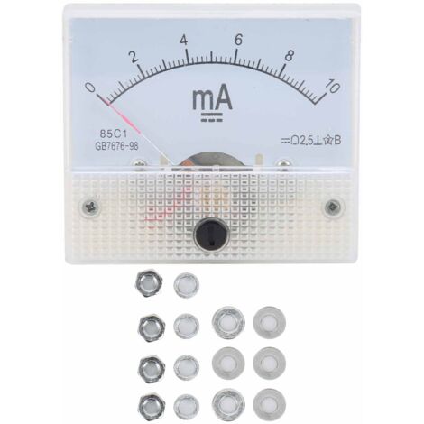 Ampèremètre analogique 85C1 DC 0-10mA pour tableau de bord - Mesure de courant précis (1/5)