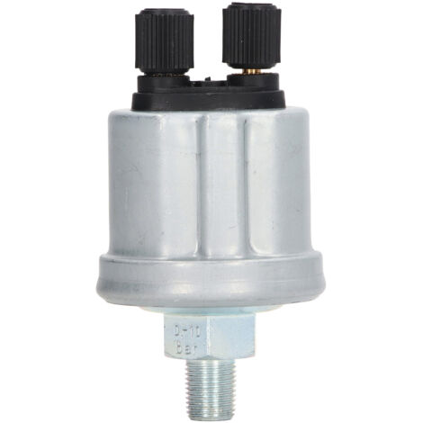Capteur de Pression d'Huile en Alliage d'Aluminium Stable pour Générateur, Double Tête Finition Mat 1/8 NPT 0-10Bar Compatible VDO (1/5)