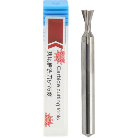 Fraise en bout queue d'aronde 5mm 4 dents en alliage haute dureté pour perçage et fraisage industriel rapide (1/5)