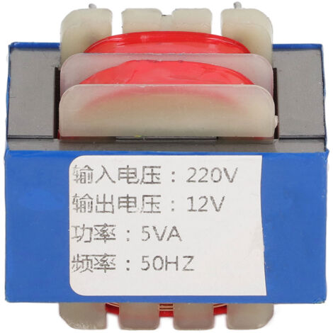 Transformateur d'isolation 5 broches, 5W, entrée 220V, sortie 12V pour alimentation électrique (1/5)