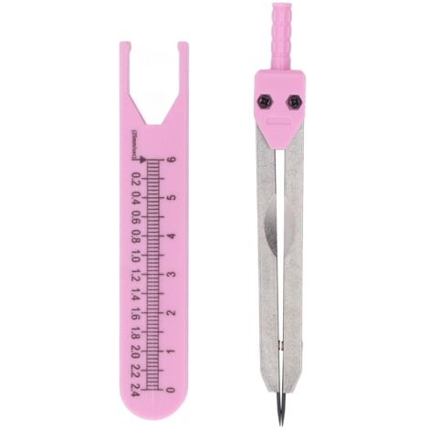 Compas de mesure médical en acier inoxydable 0-6 cm pour infirmières, rose (1/5)