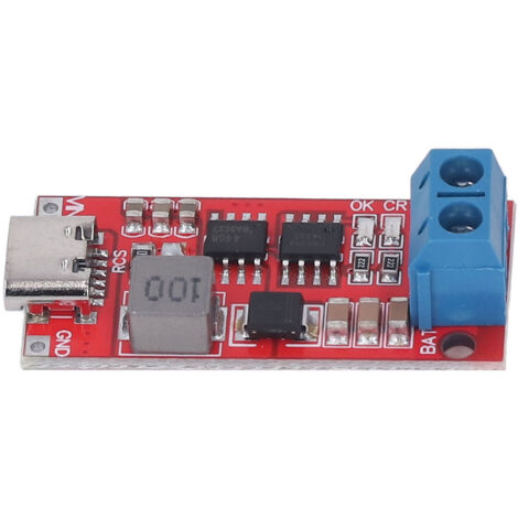 Chargeur de batterie 3S avec module élévateur USB-C, carte PCB convertisseur boost DC 3-6V 2A pour charge rapide (1/5)