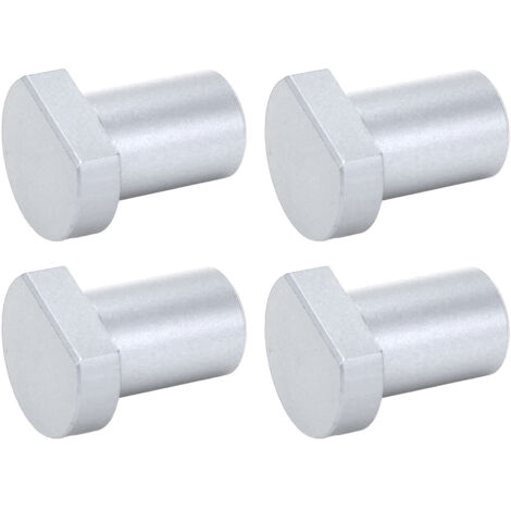 4 Chiens d'Établi en Alliage d'Aluminium 19mm - Arrêts de Banc Haute Résistance pour Atelier Bois, Argenté (1/5)