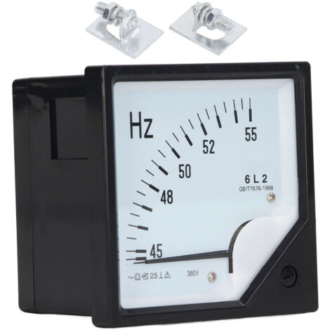 Compteur de fréquence pointeur AC 380V haute précision, détecteur 45-55Hz pour tableau carré (1/5)