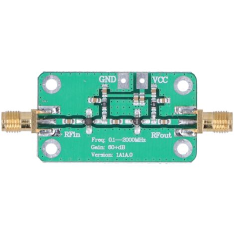 Module Amplificateur Faible Bruit LNA RF 0.1‑2000MHz Large Bande Gain 64dB Composant Électronique (1/5)