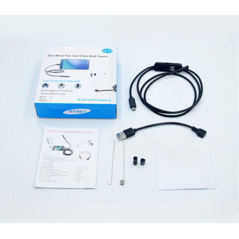 Endoscope USB 7mm HD Flexible pour Smartphone, 1m Résistant à l'Eau Léger Multifonctionnel (1/5)