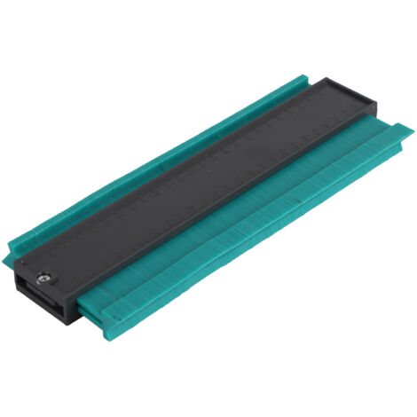 Jauge de Contour Multifonction 10 pouces pour Mesures d'Angles Irréguliers en Menuiserie - Règle de Copiage Verte (1/5)