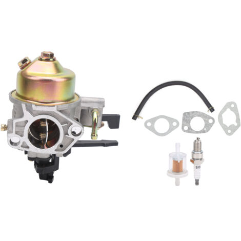 Kit de pièces pour tondeuse à gazon : Filtre à huile, bougie et carburateur compatible GX340, GX390, WT40XK1, WT40XK2