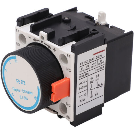 Contacteur AC Compact Stable en Laiton pour Moteur de Climatisation, Éclairage, 10A 33W (1/5)