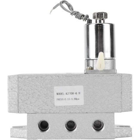 Vanne électrique à solénoïde 5/2, 24V DC, raccord G1/8, pour applications industrielles K25DH-6 (1/5)