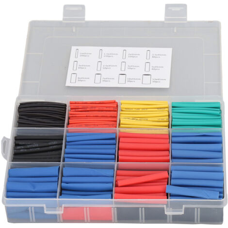 Kit de 850 Manchons Thermiques Rétractables 2:1 Souples et Ignifuges (1/5)