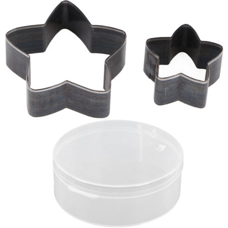 2Pcs Emporte-pièce en Forme d'Étoile pour Cuir et Tissu, Outil de Découpe DIY (1/5)