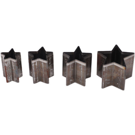 4 Pièces Emporte-pièce Pentagramme en Acier Allié pour Cuir avec Boîte de Rangement - Outil Artisanat DIY (1/5)