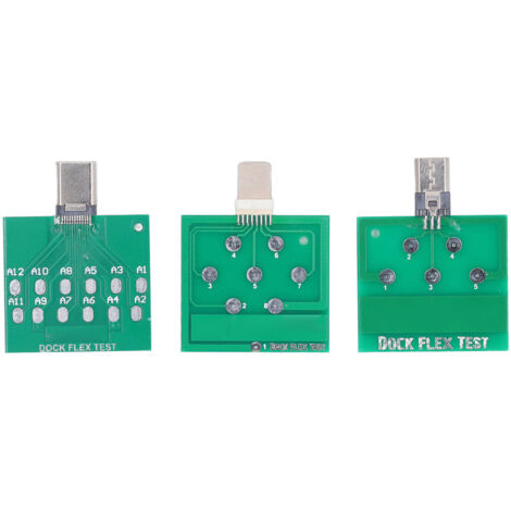Carte de Test pour Connecteurs USB Type C et Micro, Kit de Détection d'Interface Téléphone PCB (1/5)
