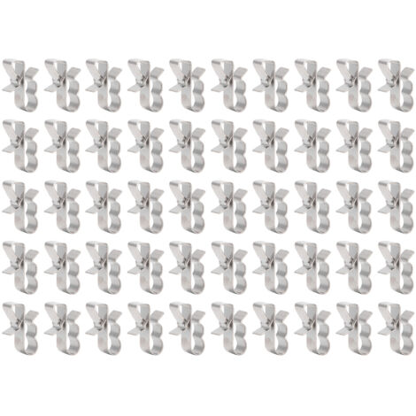 50 Pièces Attaches Câble Photovoltaïque, Support Fixation pour Panneaux Solaires PV (1/5)